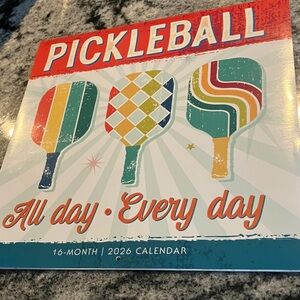 Colorful Pickleball Calendar